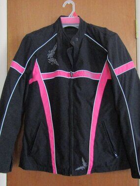 Authentic Triumph Women's Motorcycle Jacket Size S Removable Body Armor And Vest